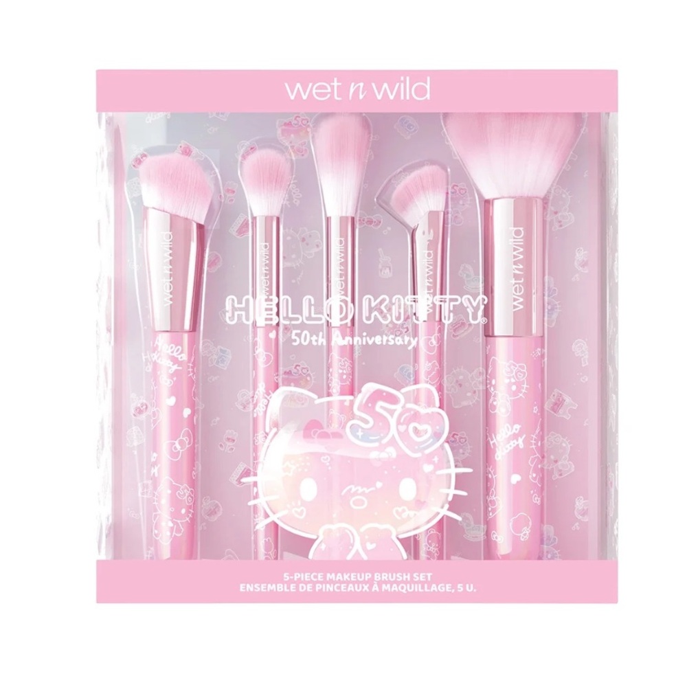 Hello Kitty Limited Edition 50th Anniversary Makeup Brush Set